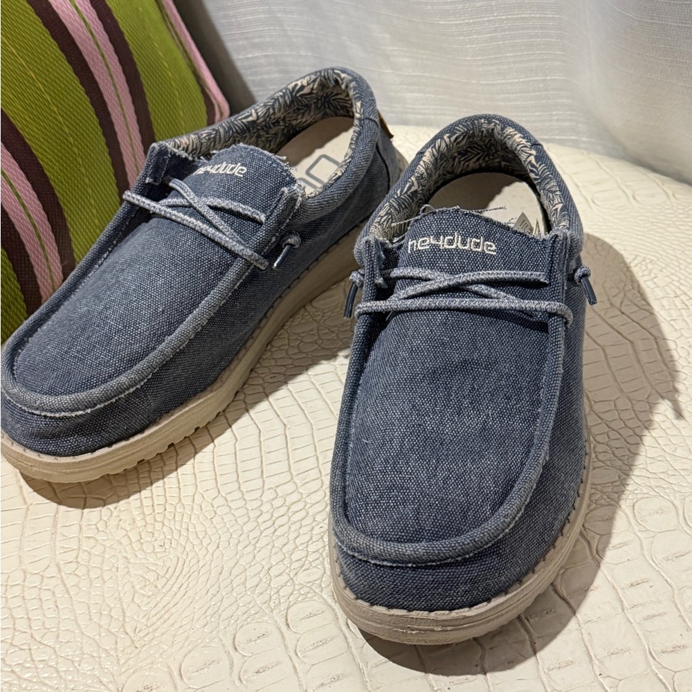 Hey Dude Women's Loafers - Denim Blue - Picture 3 of 8